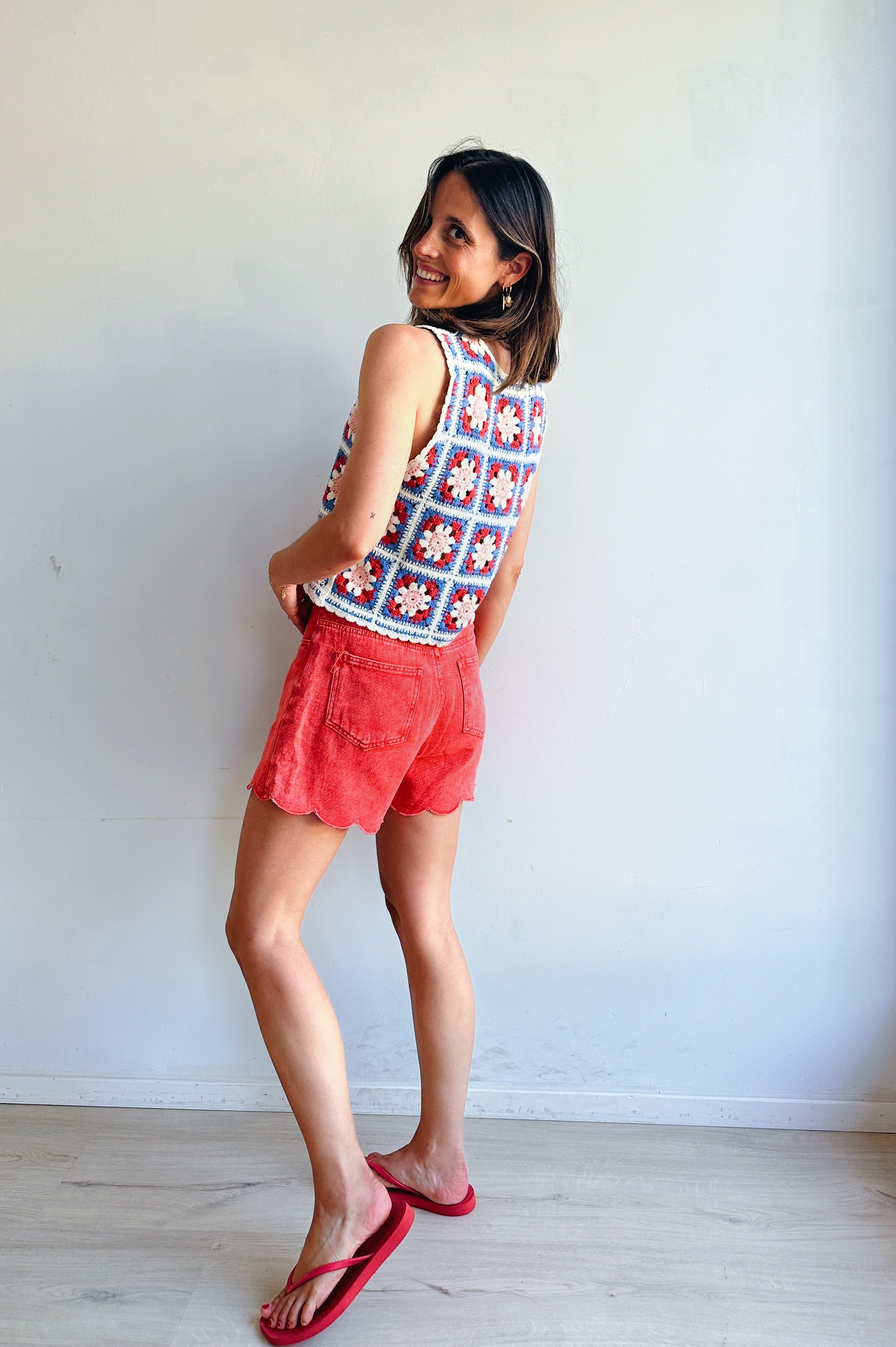 Belle short corail
