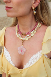 Roze slangenketting
