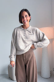 Linsey polo pull beige
