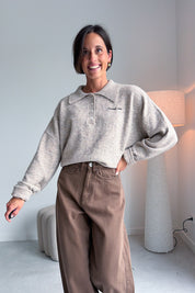 Linsey polo pull beige