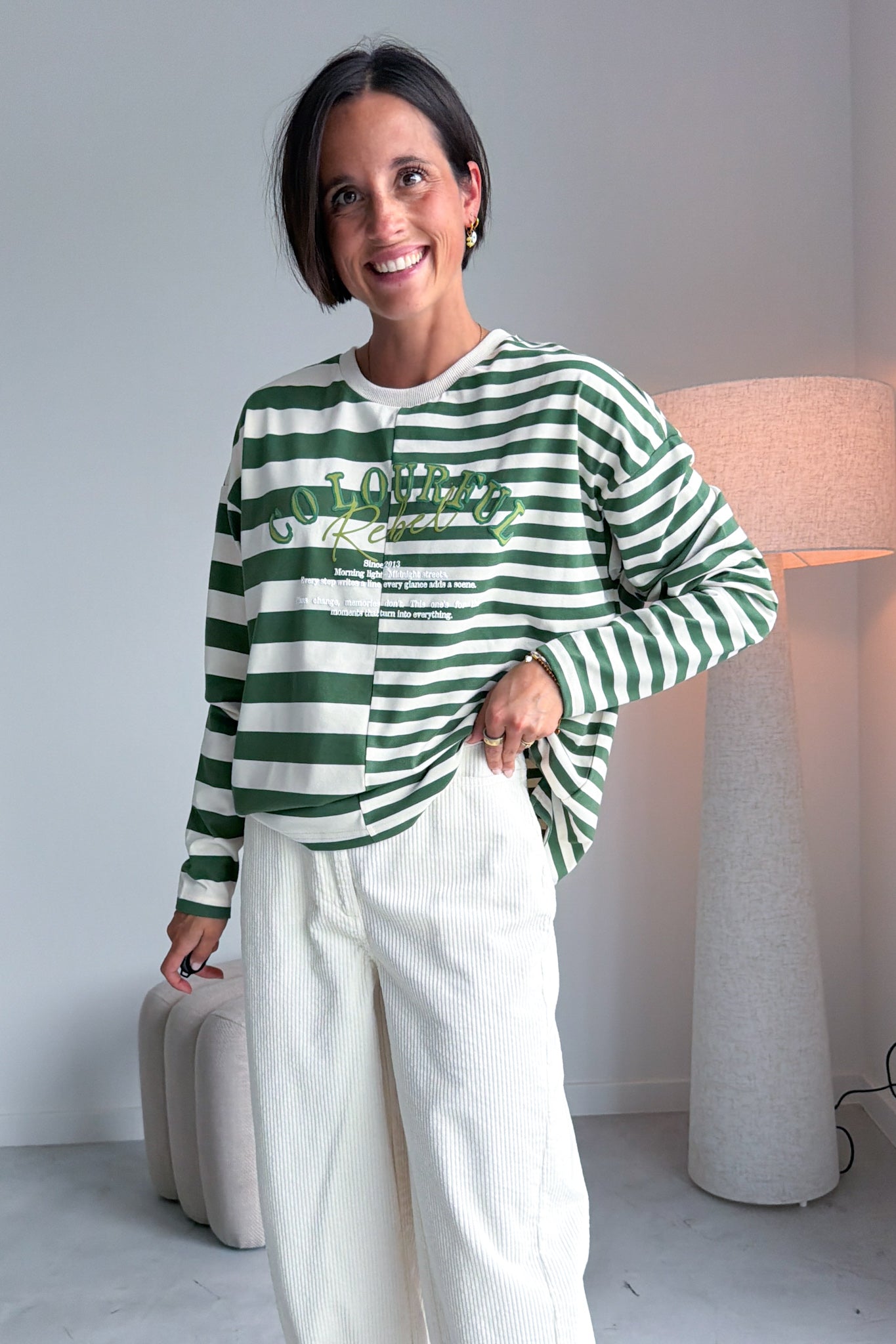 Tonal longsleeve groen