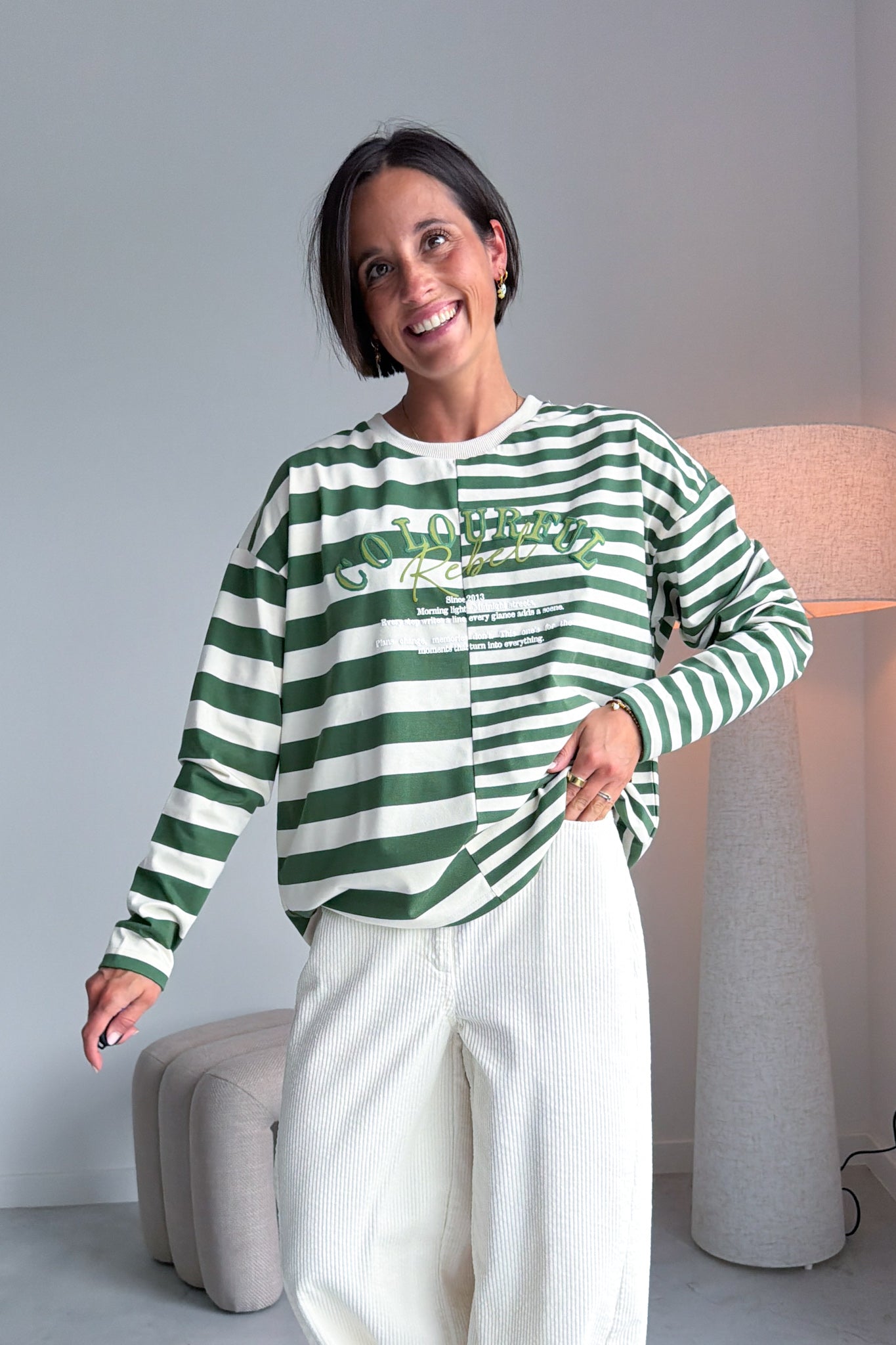 Tonal longsleeve groen