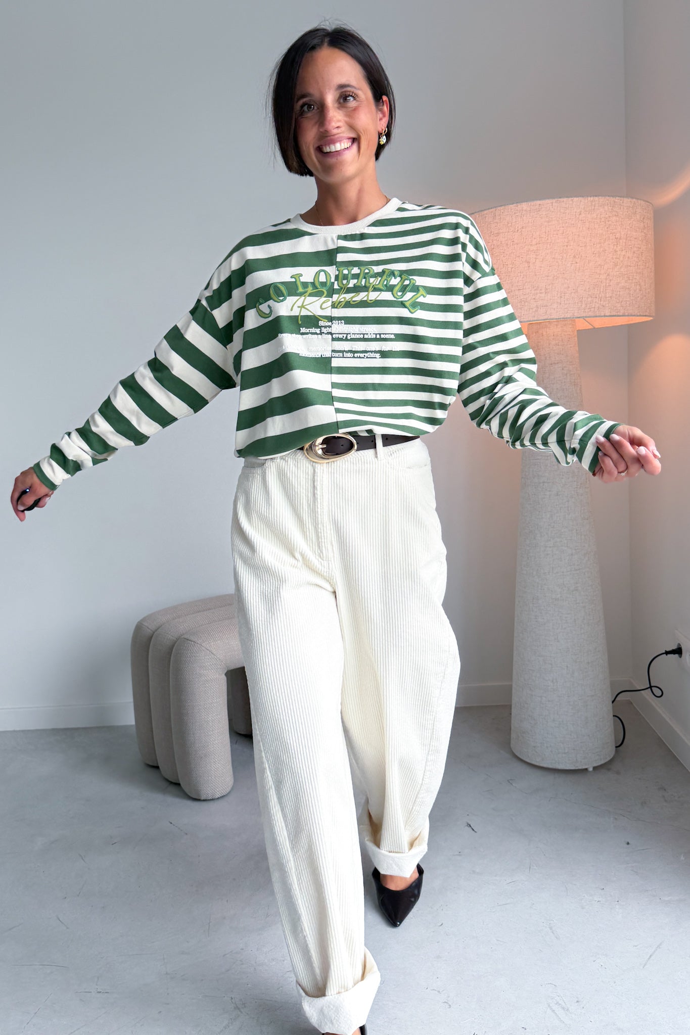 Tonal longsleeve groen