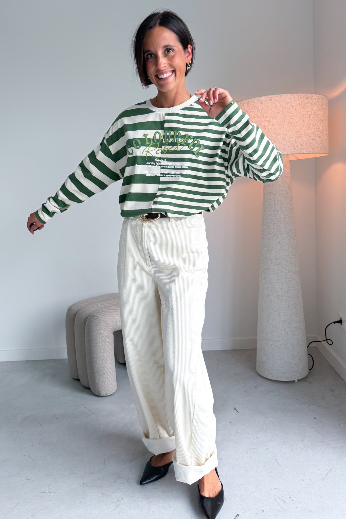Tonal longsleeve groen