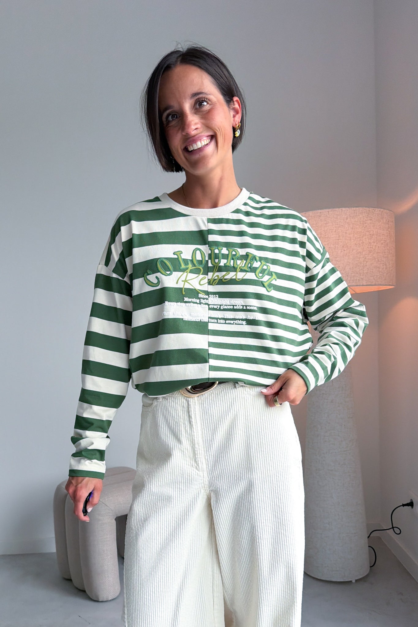 Tonal longsleeve groen