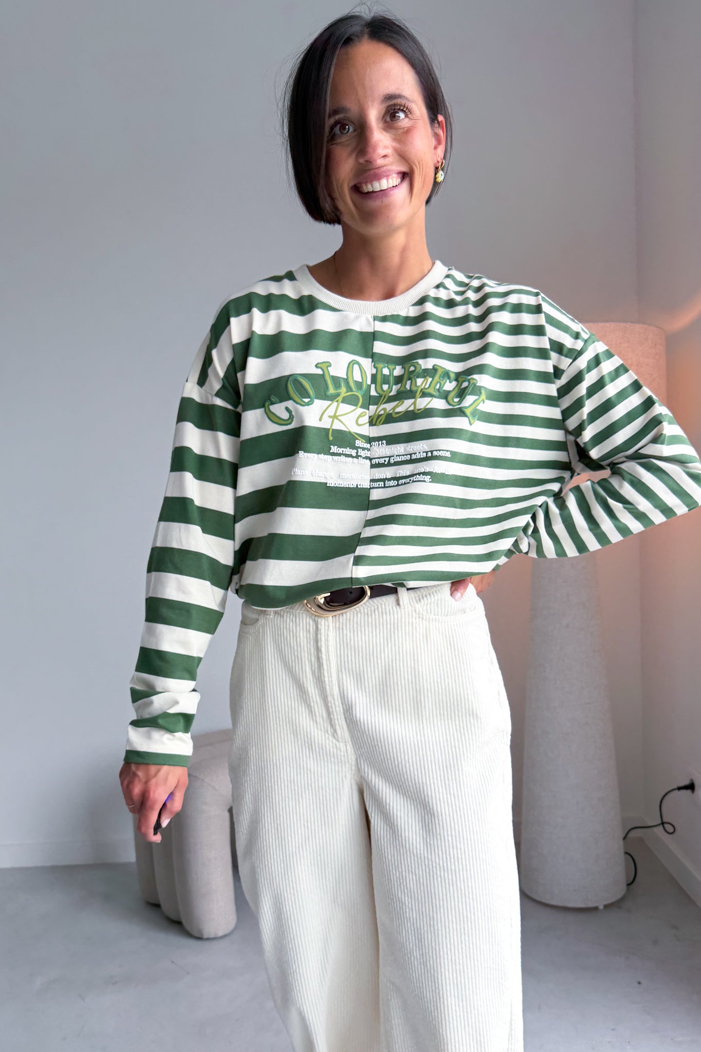 Tonal longsleeve groen