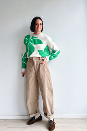 Bo barrel beige corduroy