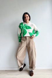 Bo barrel beige corduroy