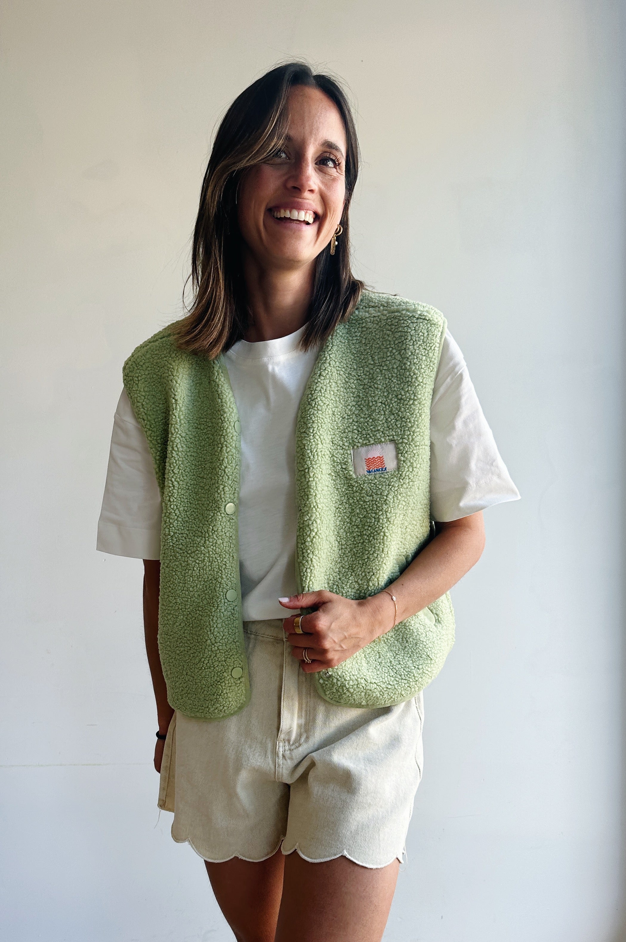 Vacances gilet olijfgroen