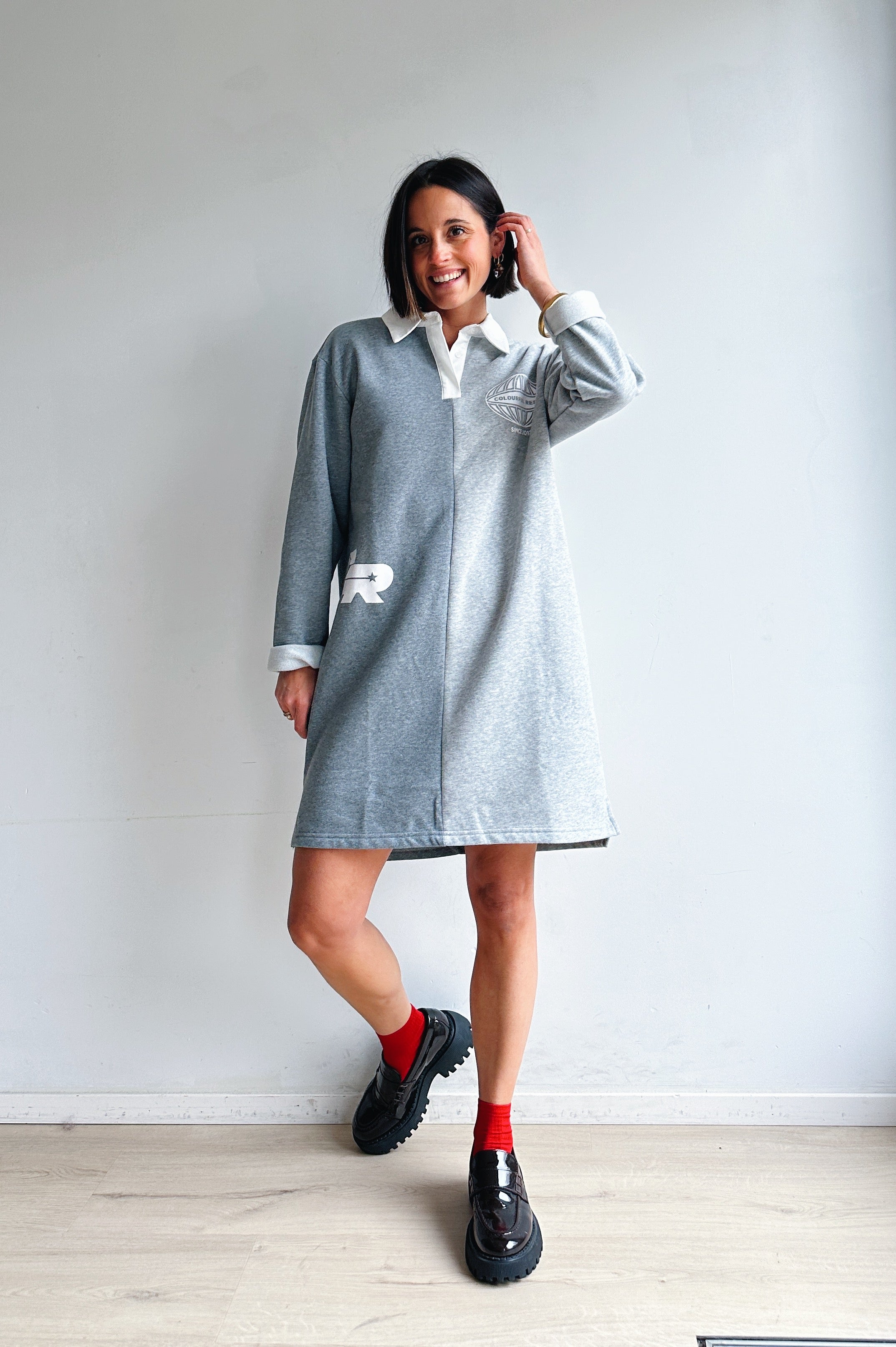 Ninny polo sweater jurk