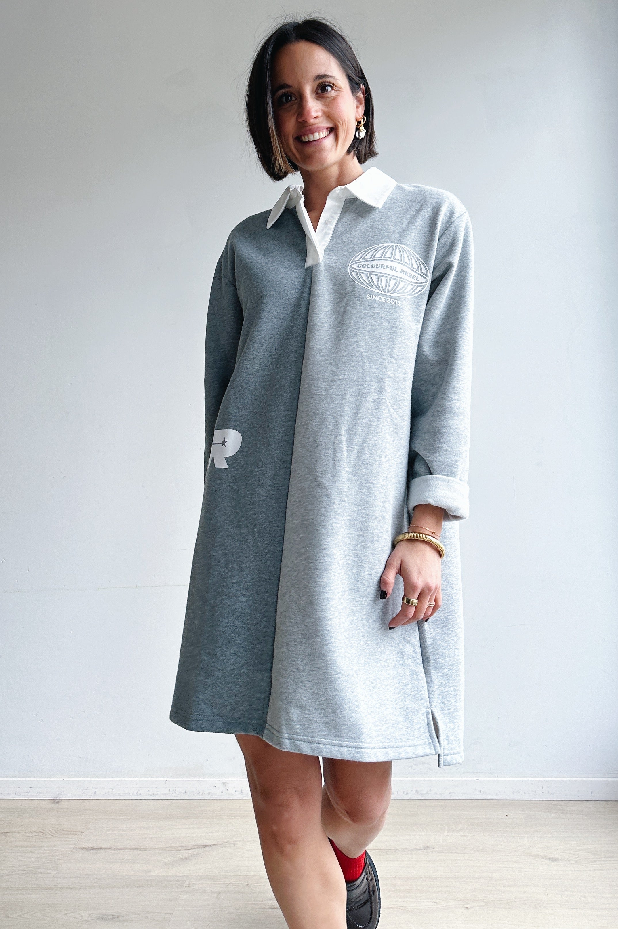 Ninny polo sweater jurk