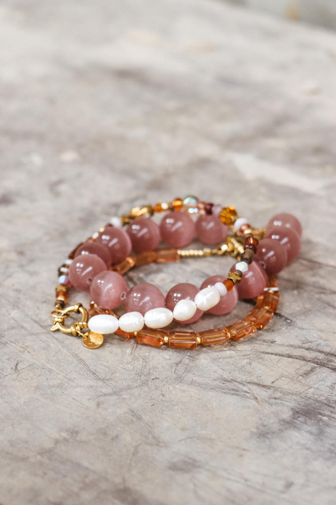 Blush armbandje