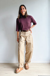 Bo barrel broek camel