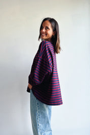 Ozanne sweater bordeaux marine