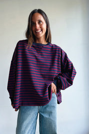 Ozanne sweater bordeaux marine