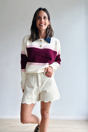 Olivia pull bordeaux