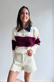 Olivia pull bordeaux