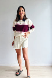 Olivia pull bordeaux
