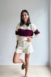 Olivia pull bordeaux