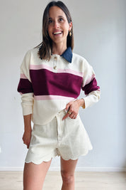 Olivia pull bordeaux