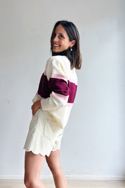 Olivia pull bordeaux
