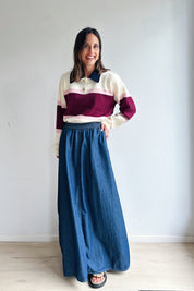 Olivia pull bordeaux