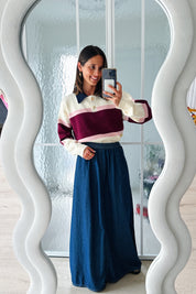 Olivia pull bordeaux