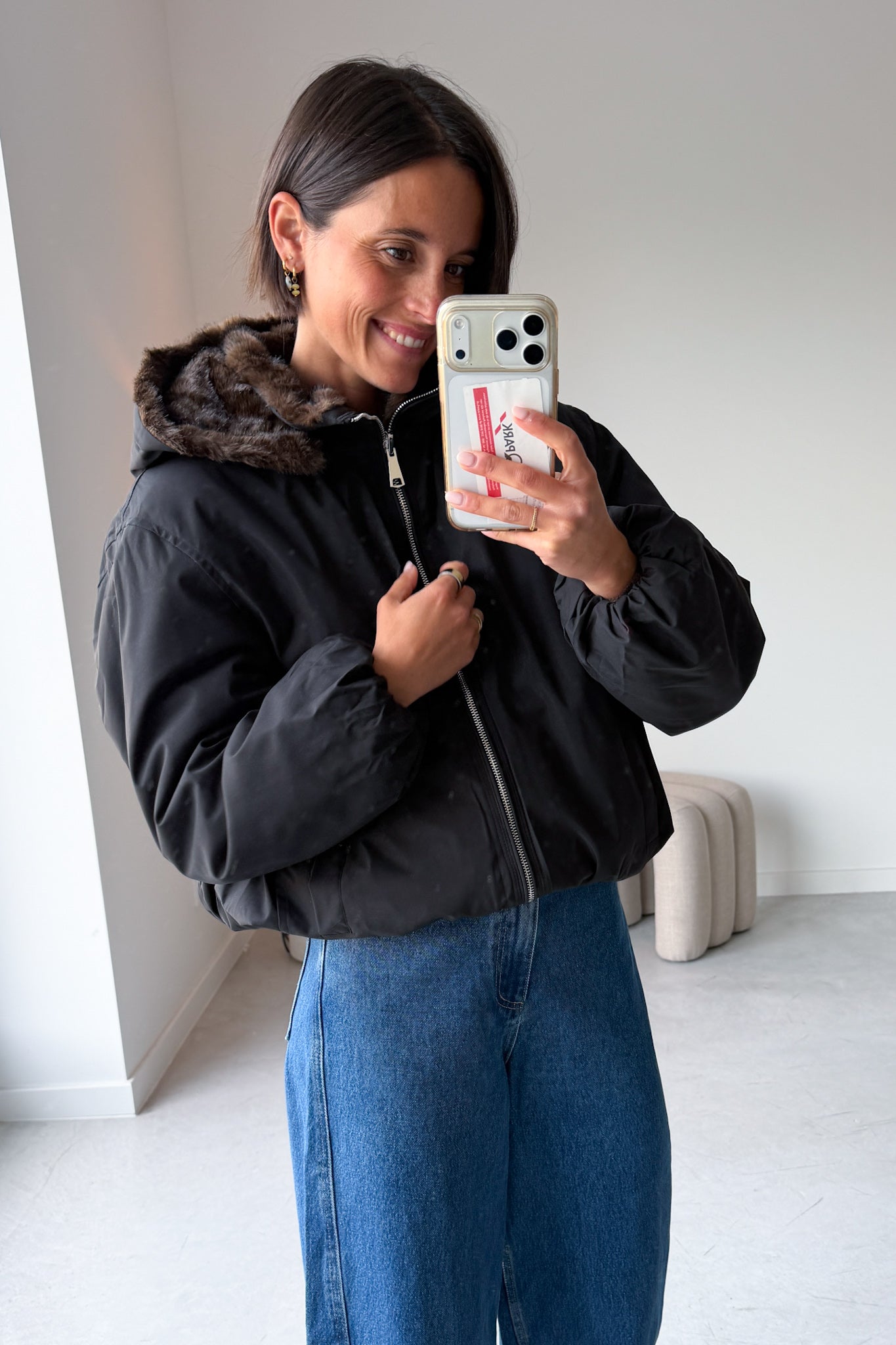 Juna reversible bomber jas