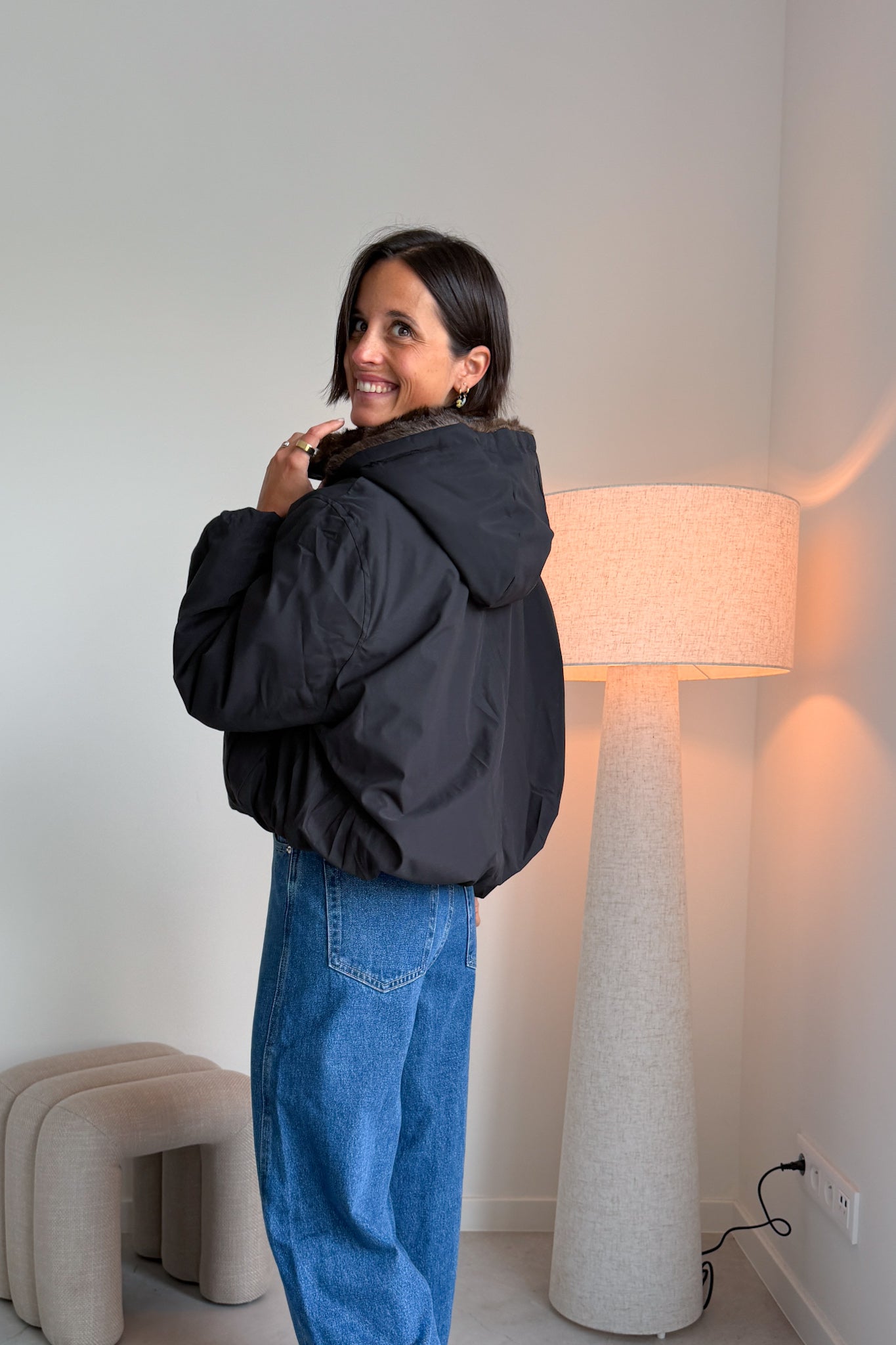 Juna reversible bomber jas