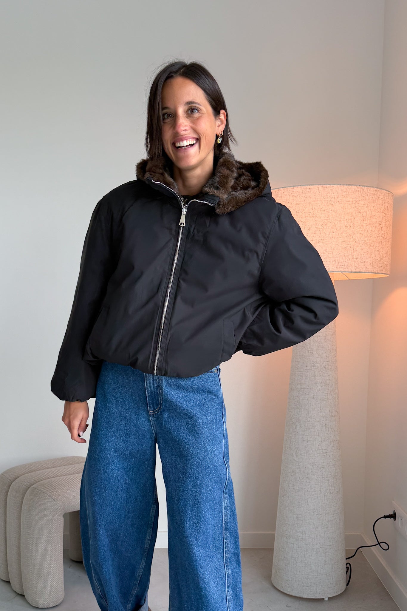 Juna reversible bomber jas