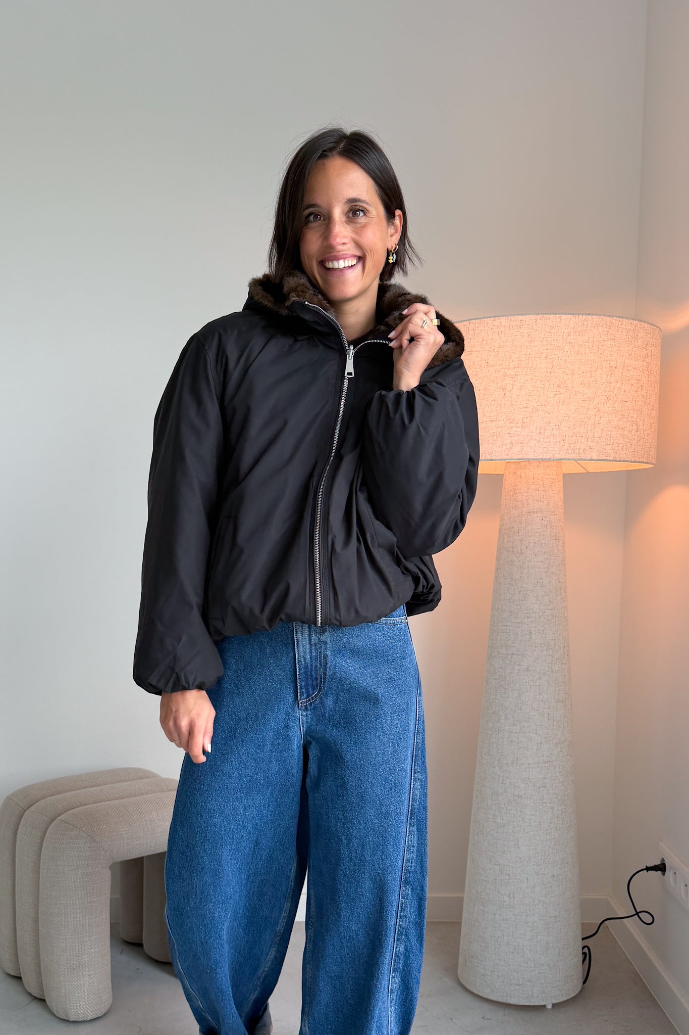 Juna reversible bomber jas