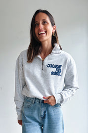 Uni Logo Relaxed Zip Sweat