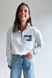 Uni Logo Relaxed Zip Sweat