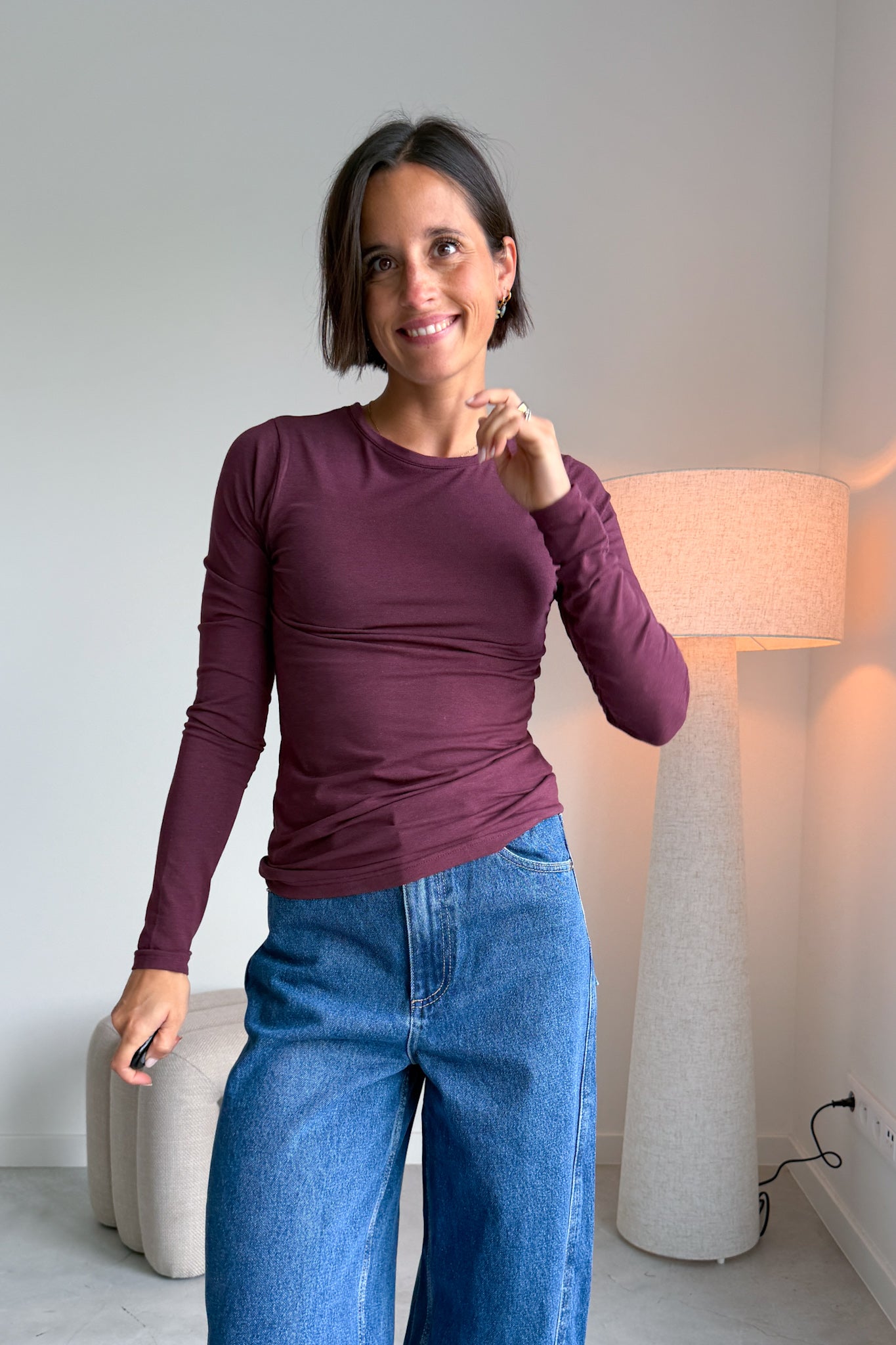 Pamila longsleeve bordeaux