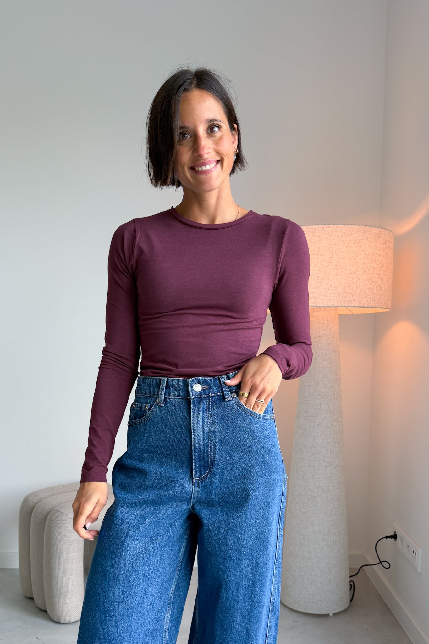 Pamila longsleeve bordeaux