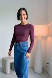 Pamila longsleeve bordeaux