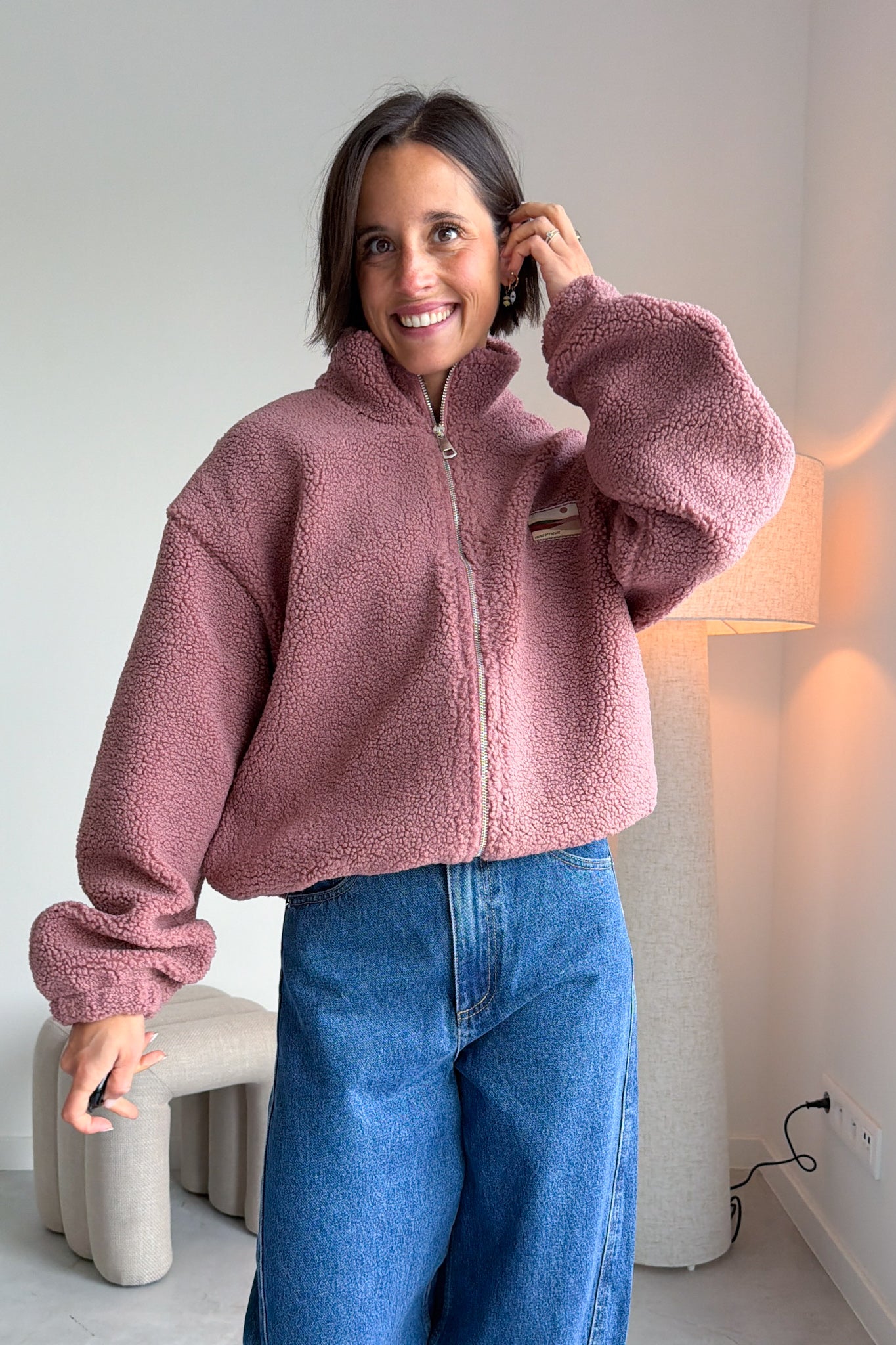 Julie fleece roze