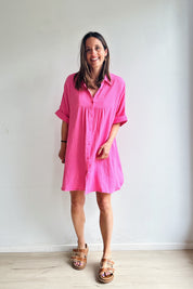 Lolo jurk fuchsia