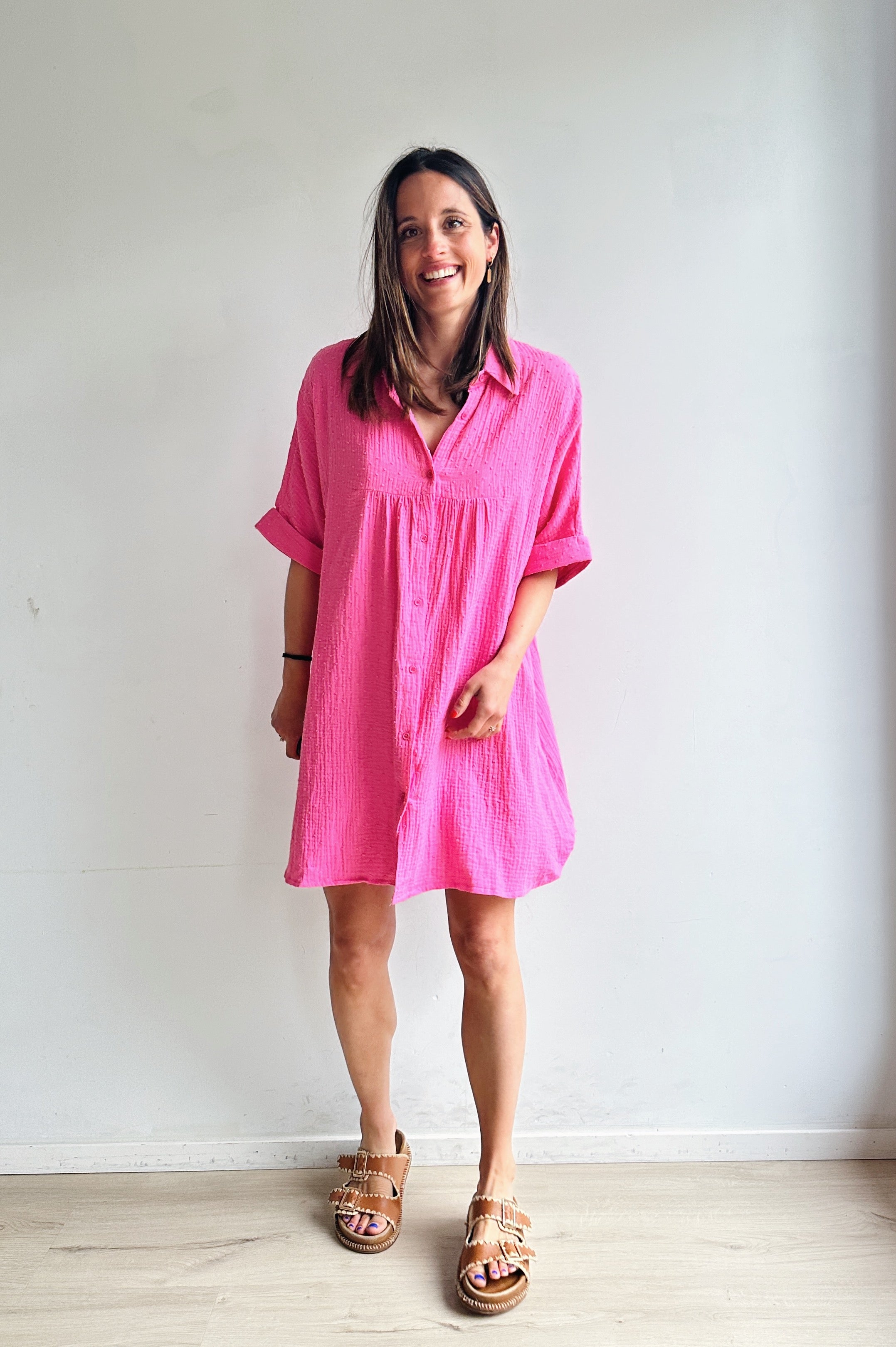 Lolo jurk fuchsia