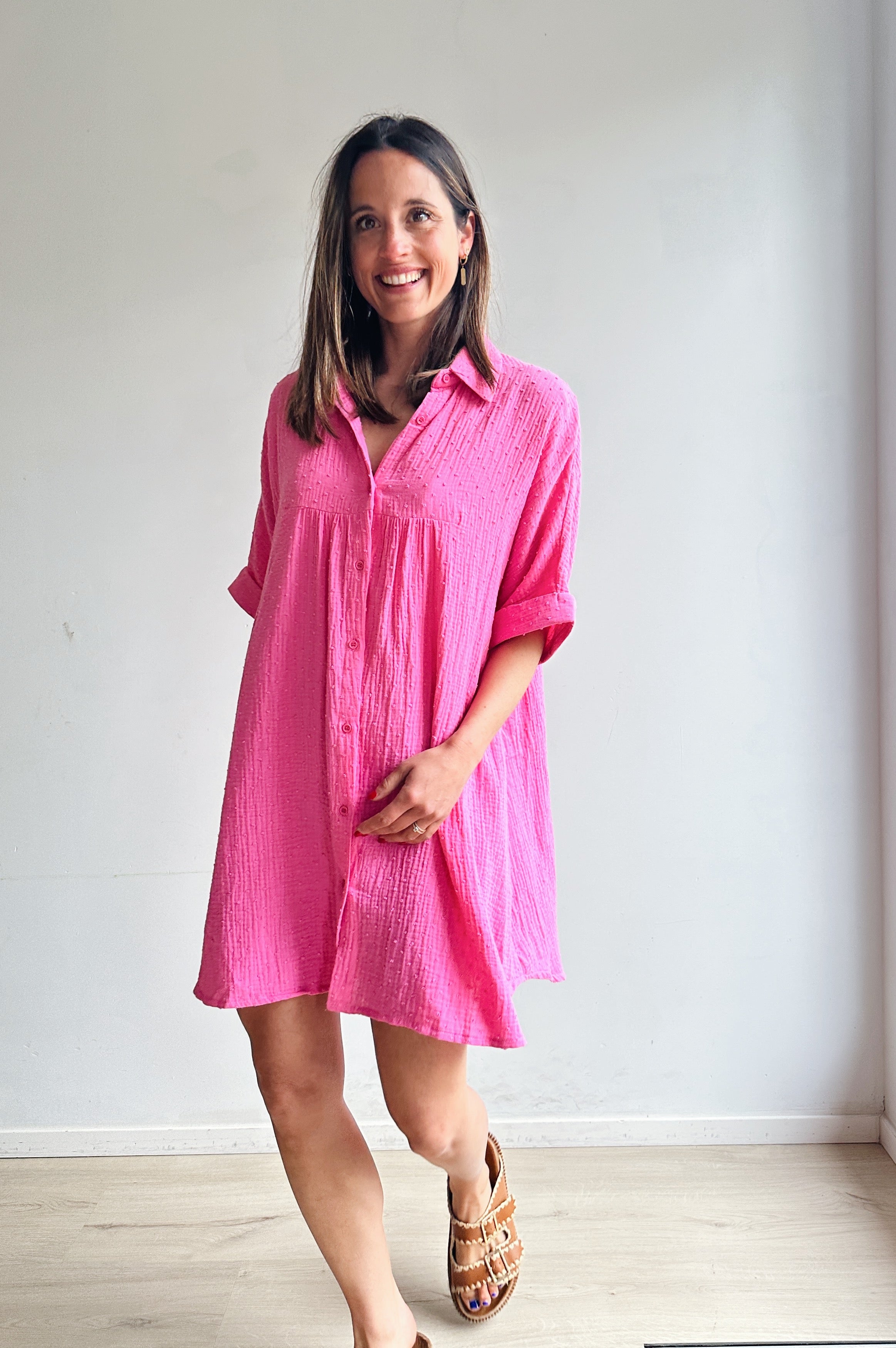 Lolo jurk fuchsia