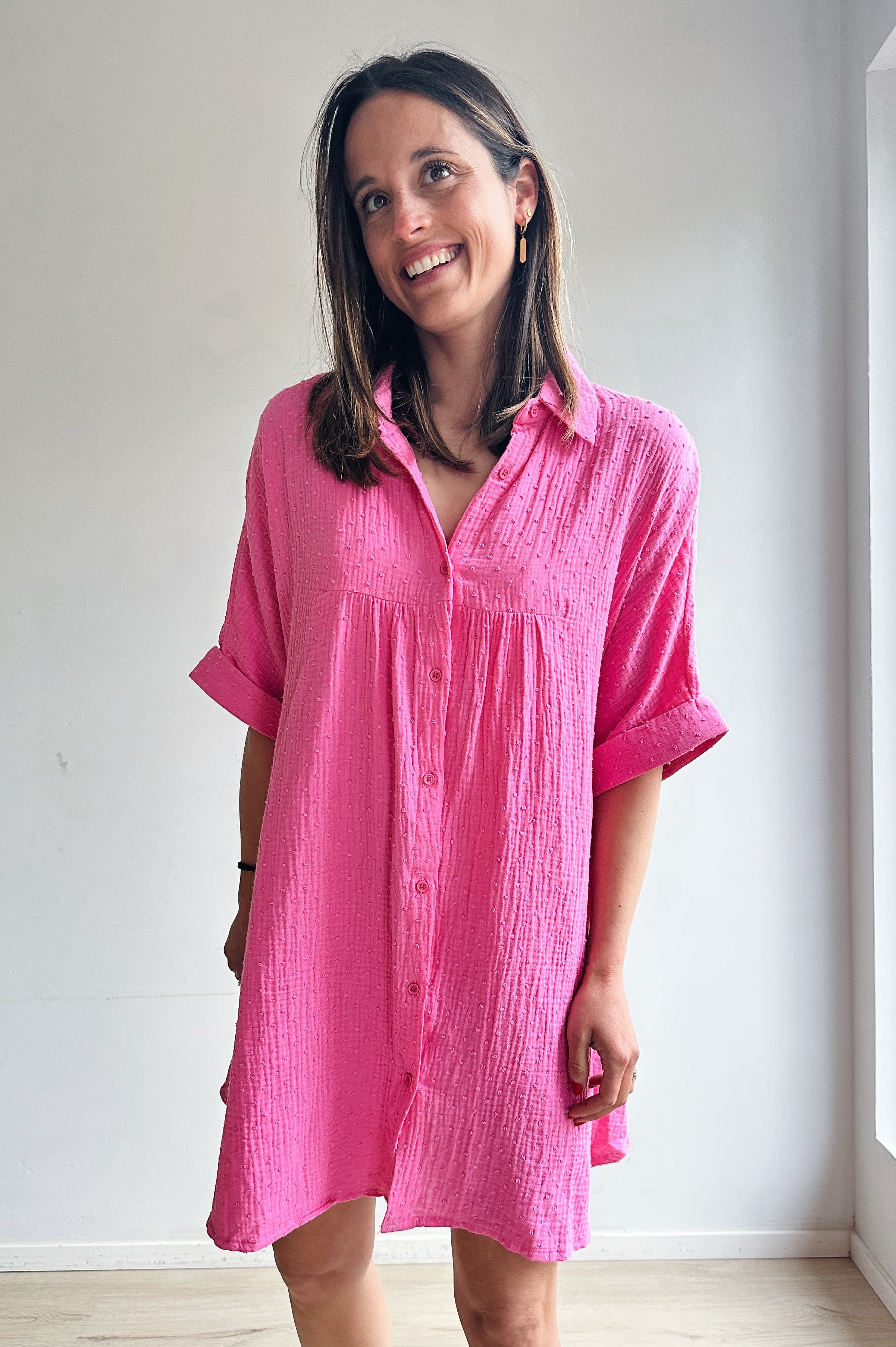 Lolo jurk fuchsia