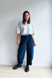 Bo barrel jeans marine corduroy