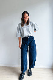 Bo barrel jeans marine corduroy