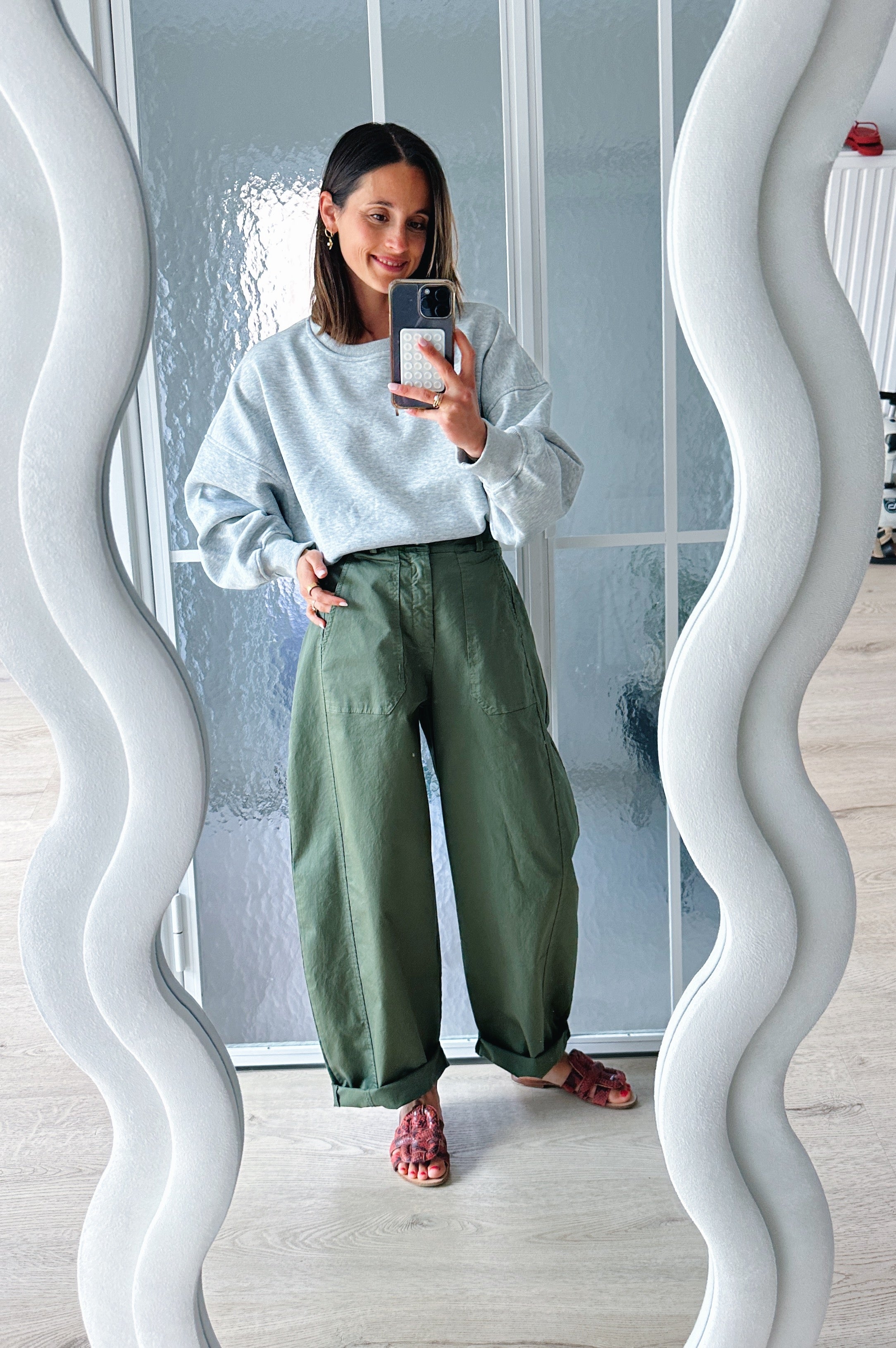 Bo barrel jeans khaki