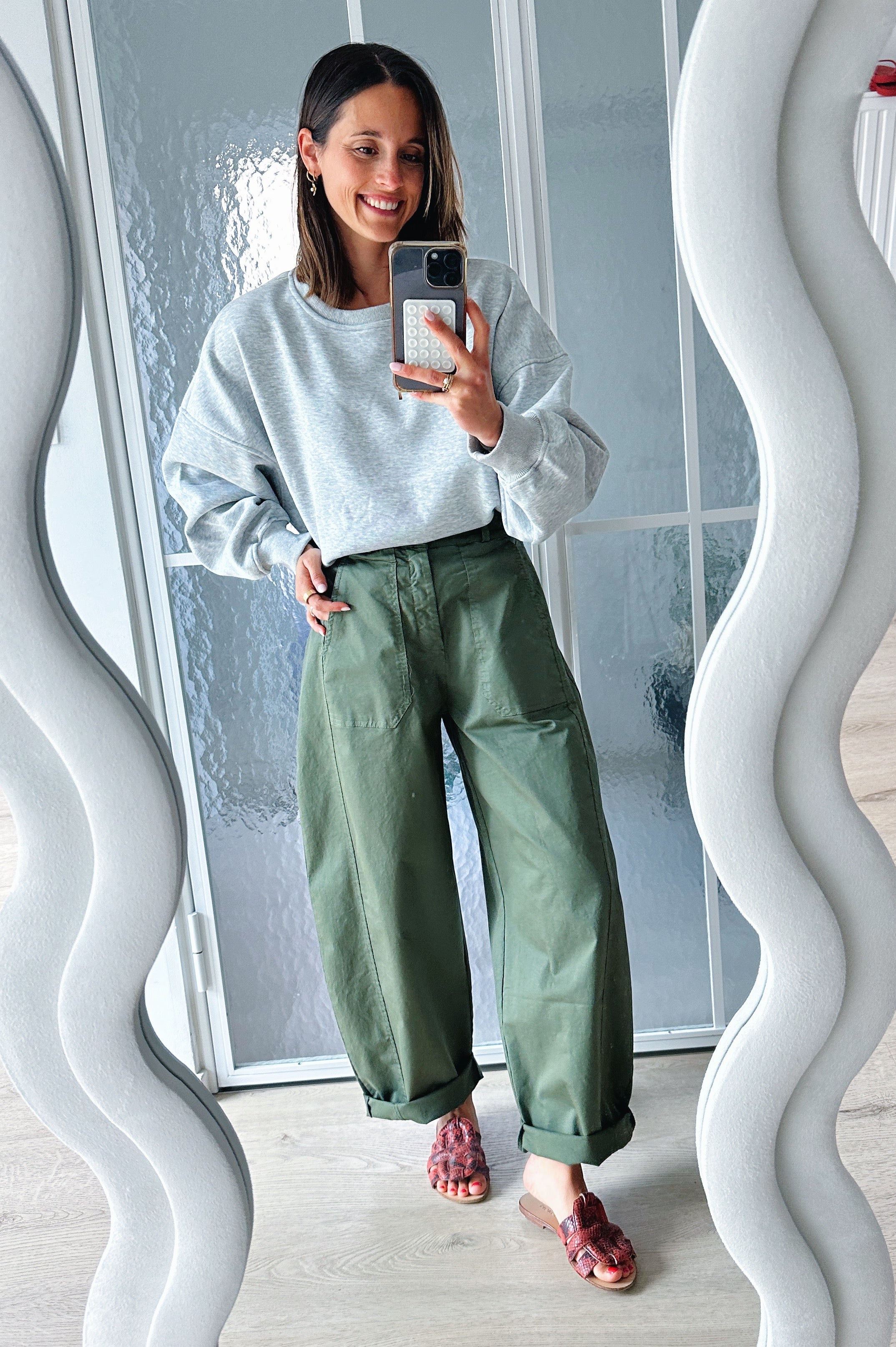 Bo barrel jeans khaki