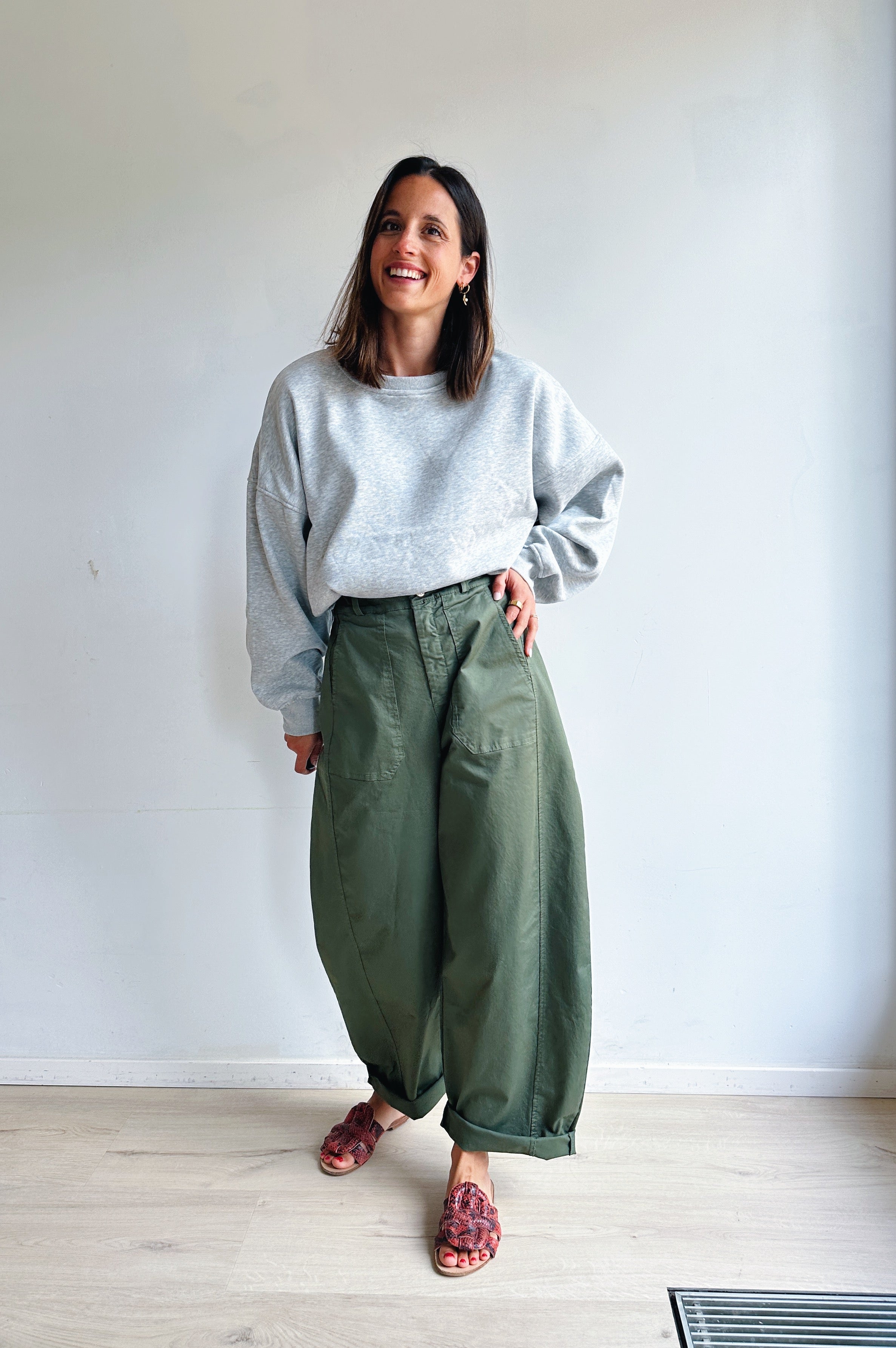 Bo barrel jeans khaki