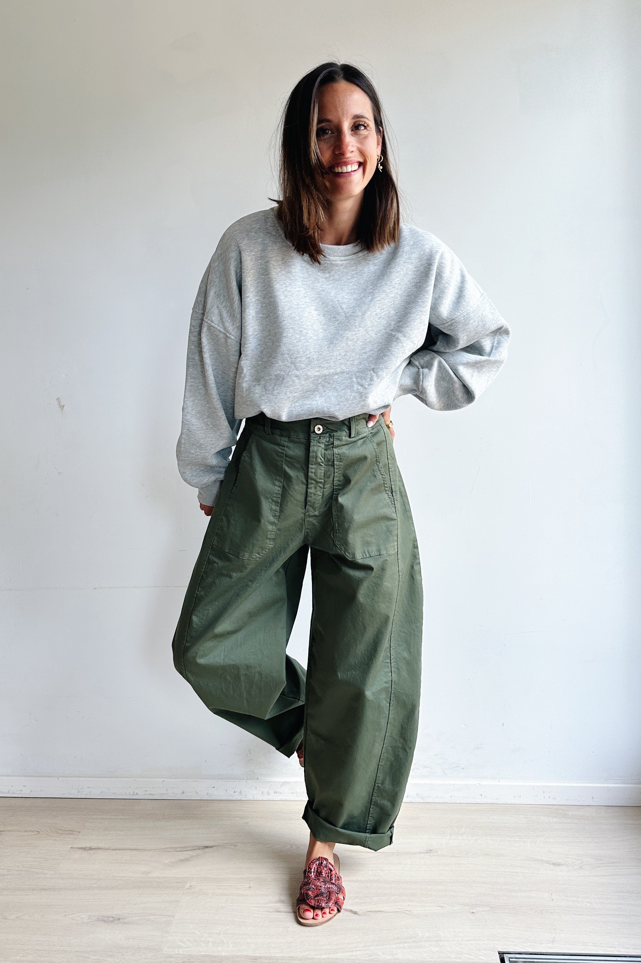Bo barrel jeans khaki