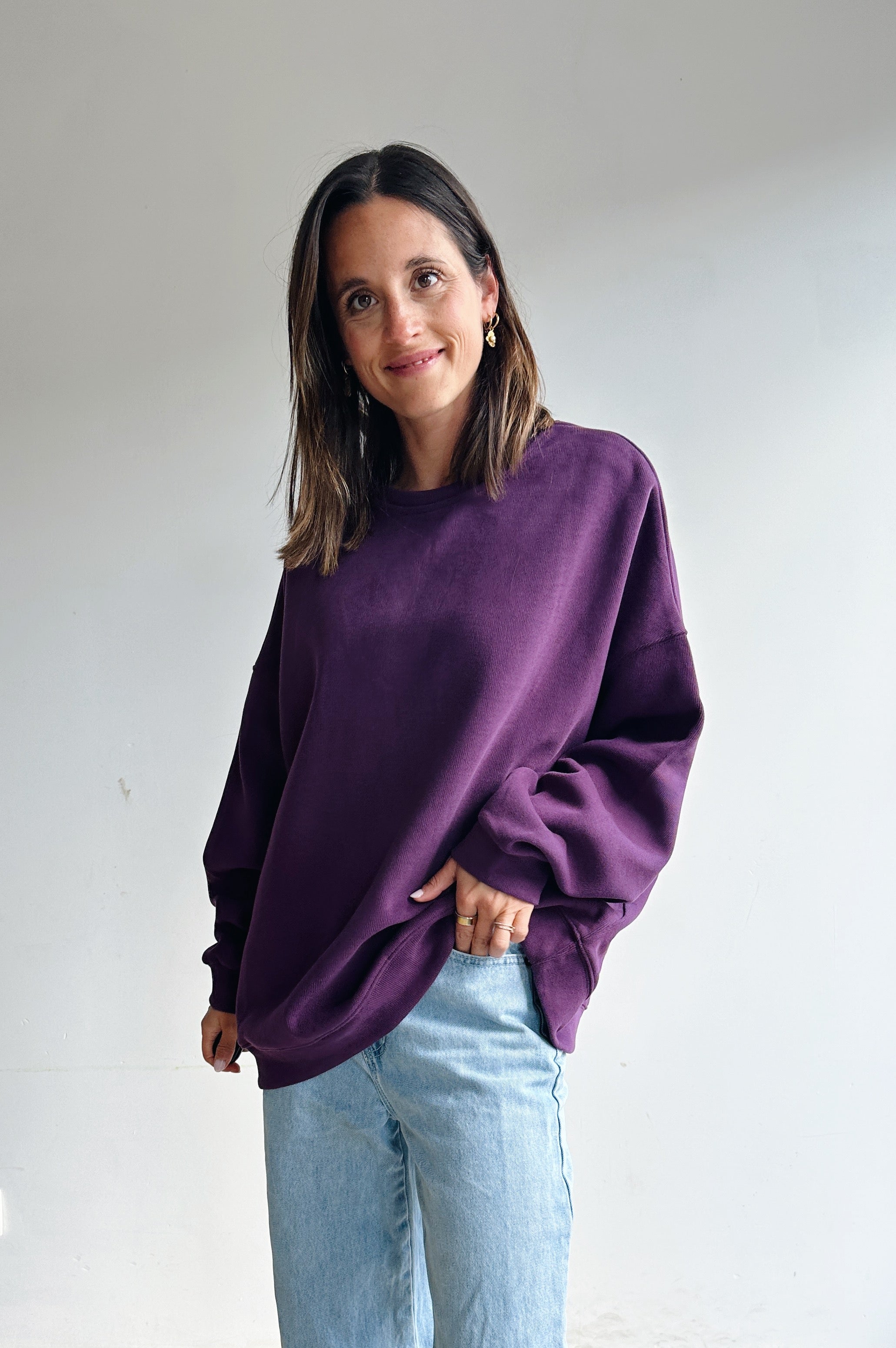 Elke sweater prune