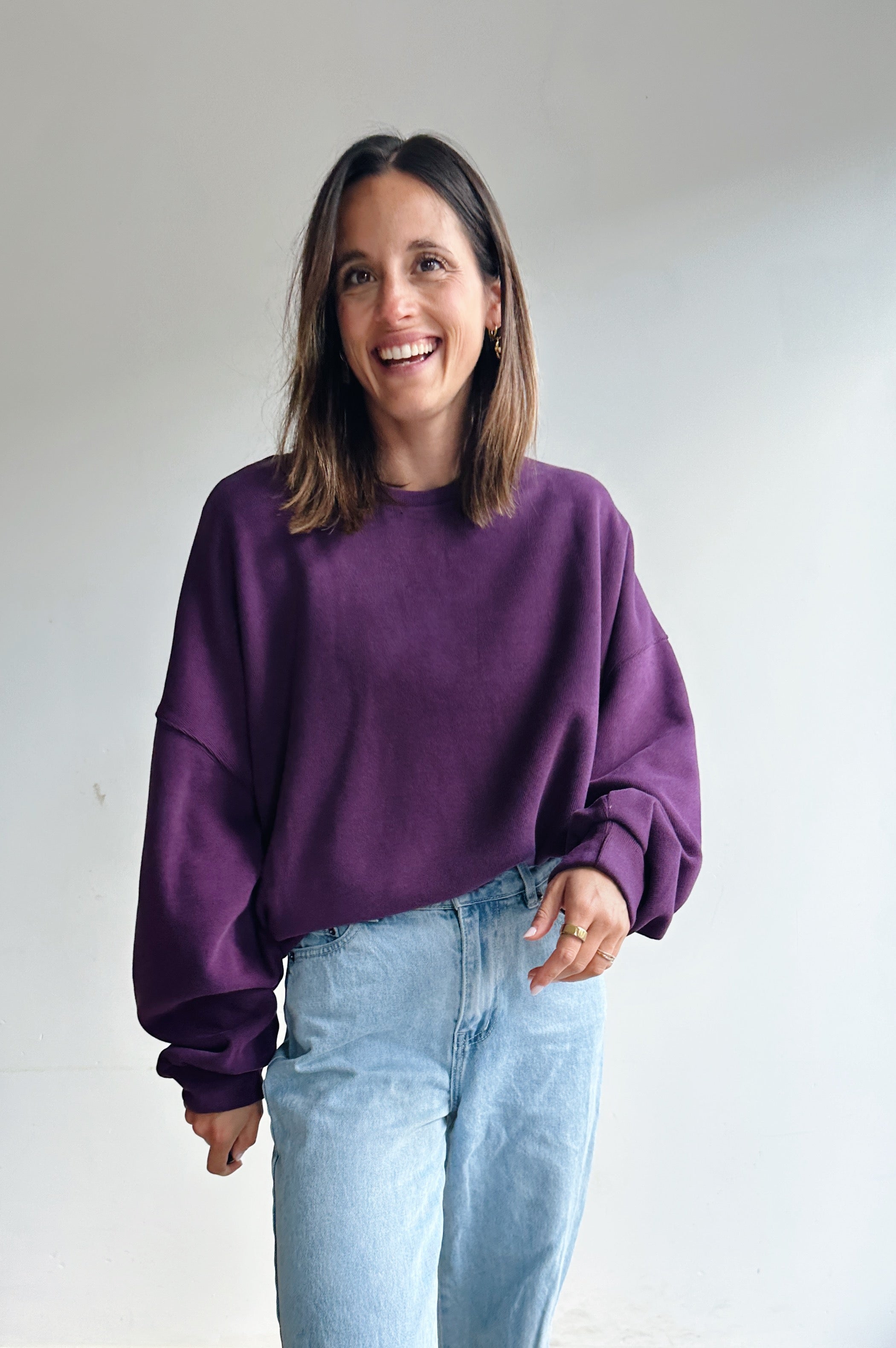 Elke sweater prune
