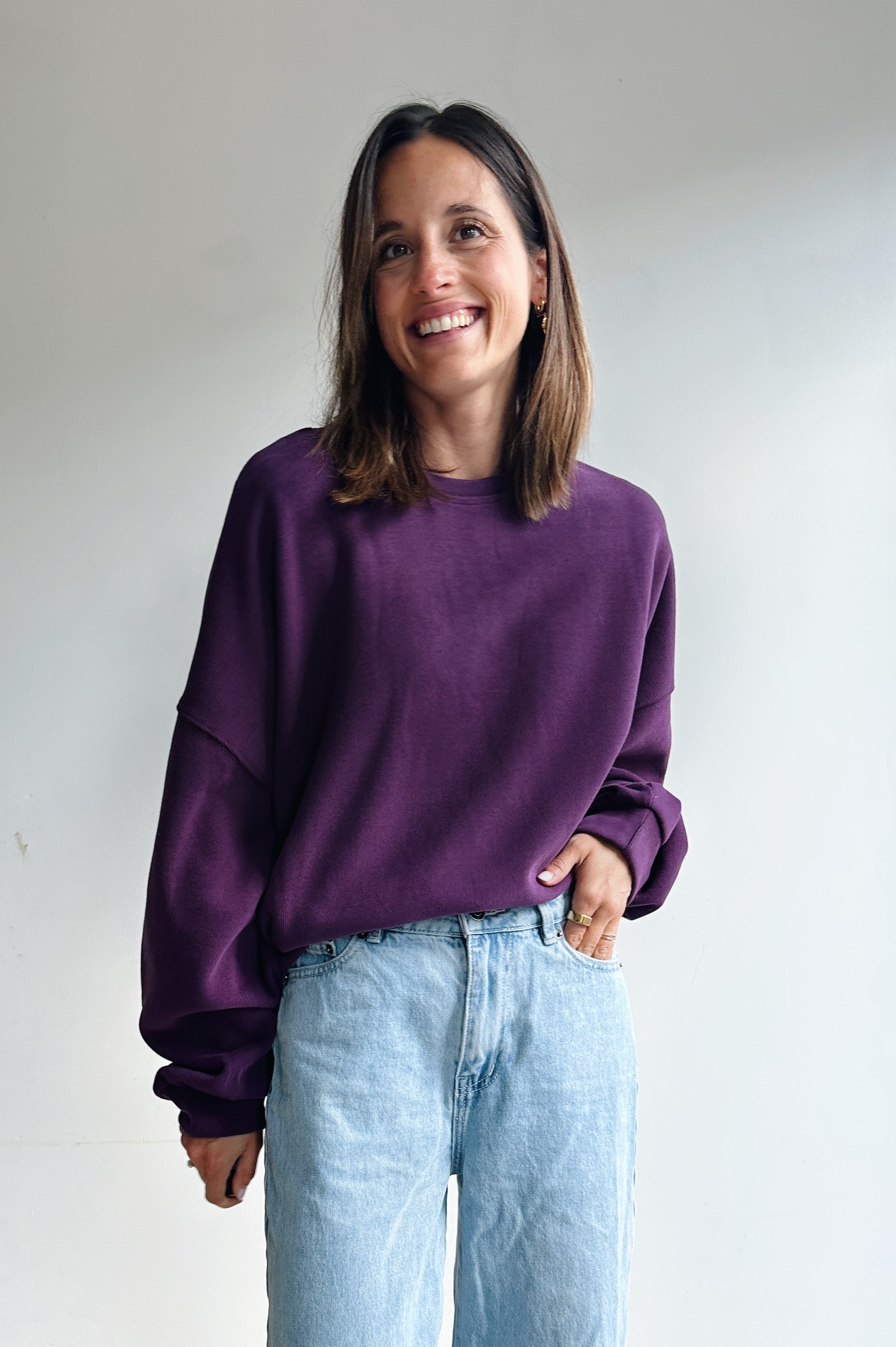 Elke sweater prune